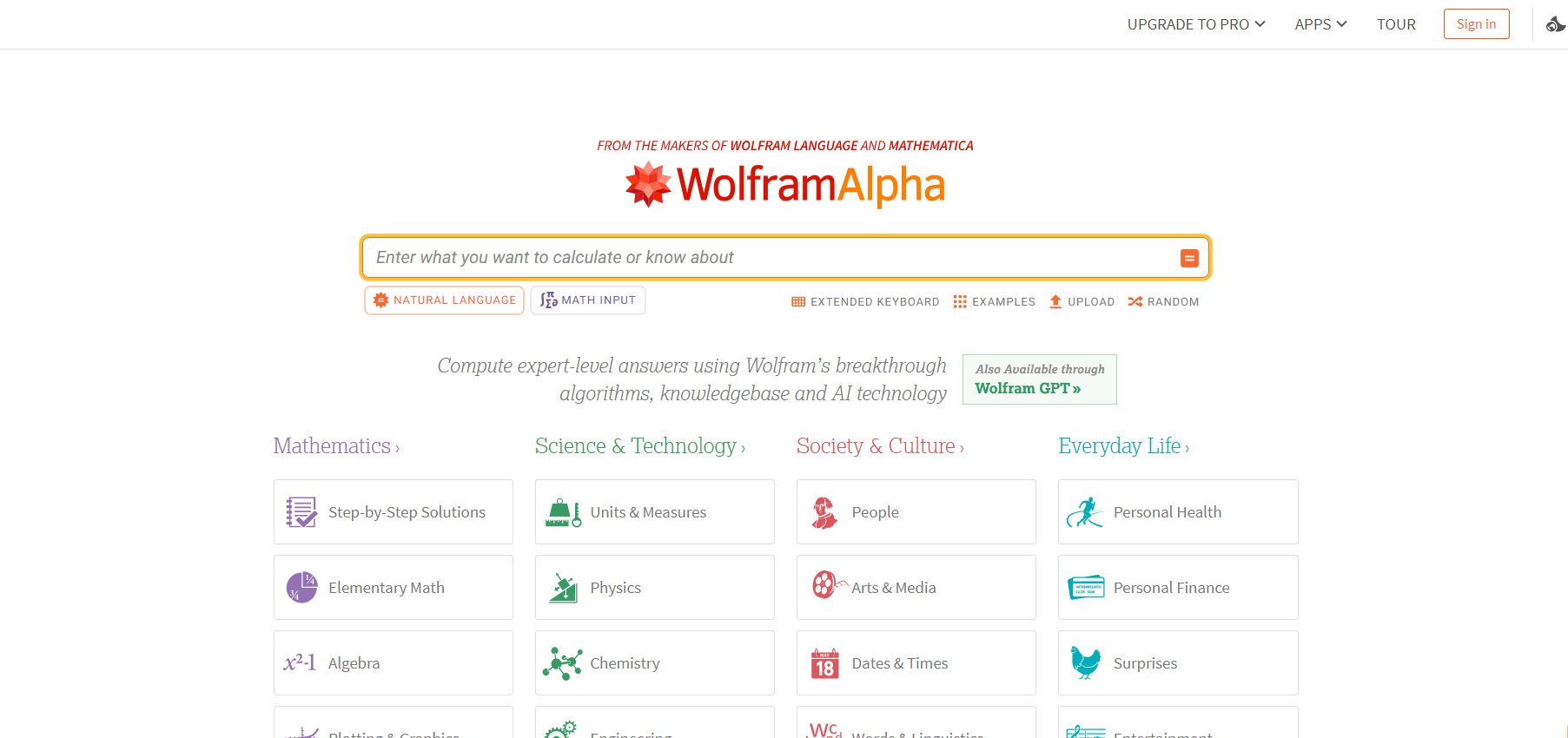 WolframAlpha
