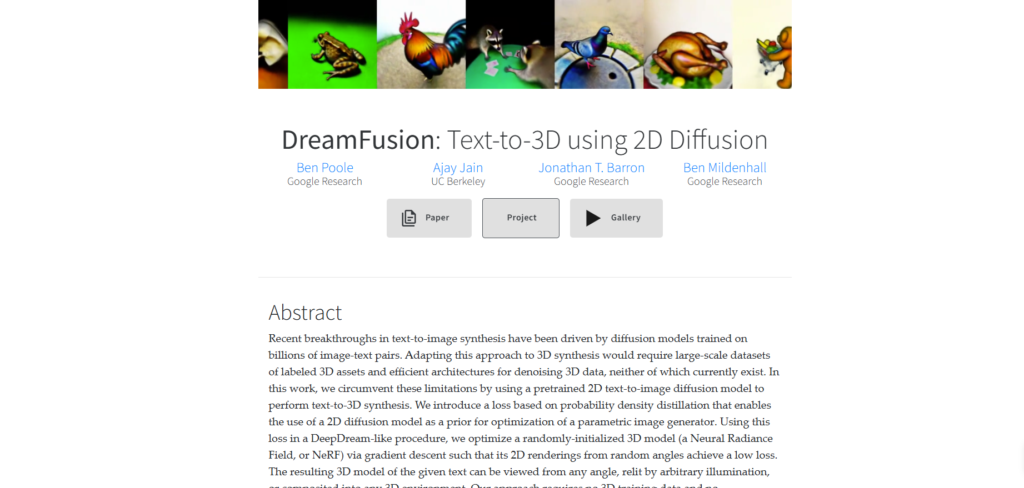 DreamFusion 3D