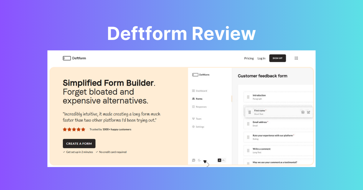 Deftform Review