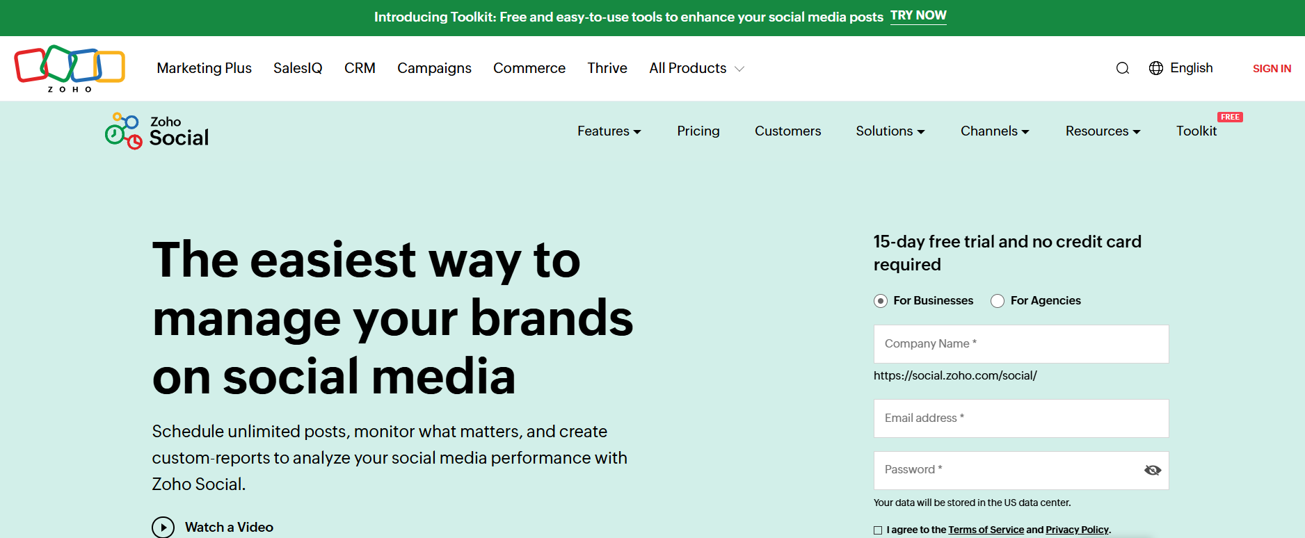 Zoho Social