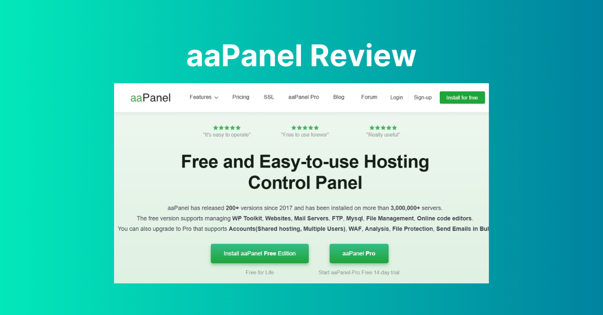 aaPanel Review