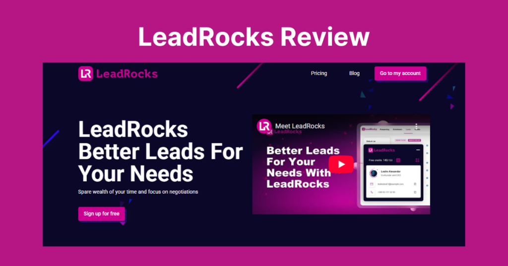 LeadRocks B2B contact