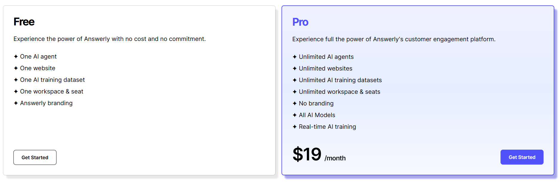 Answerly Pricing